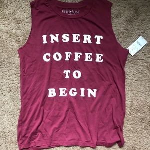 Maroon tank top
